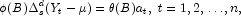 
             \phi(B)\Delta_s^d(Y_t-\mu)=\theta(B)a_t,\;t=1,2,\ldots,n,
             