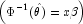 \left(\Phi^{-1}(\hat{\theta})=x\beta\right)